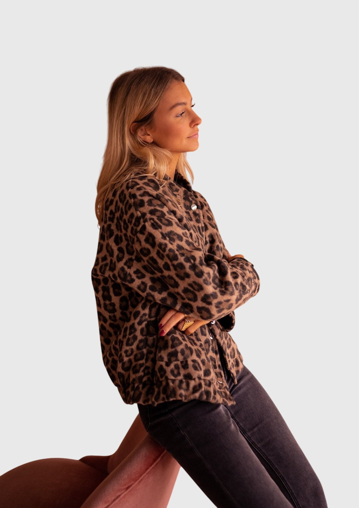 Elodie | Veste élégante à imprimé léopard