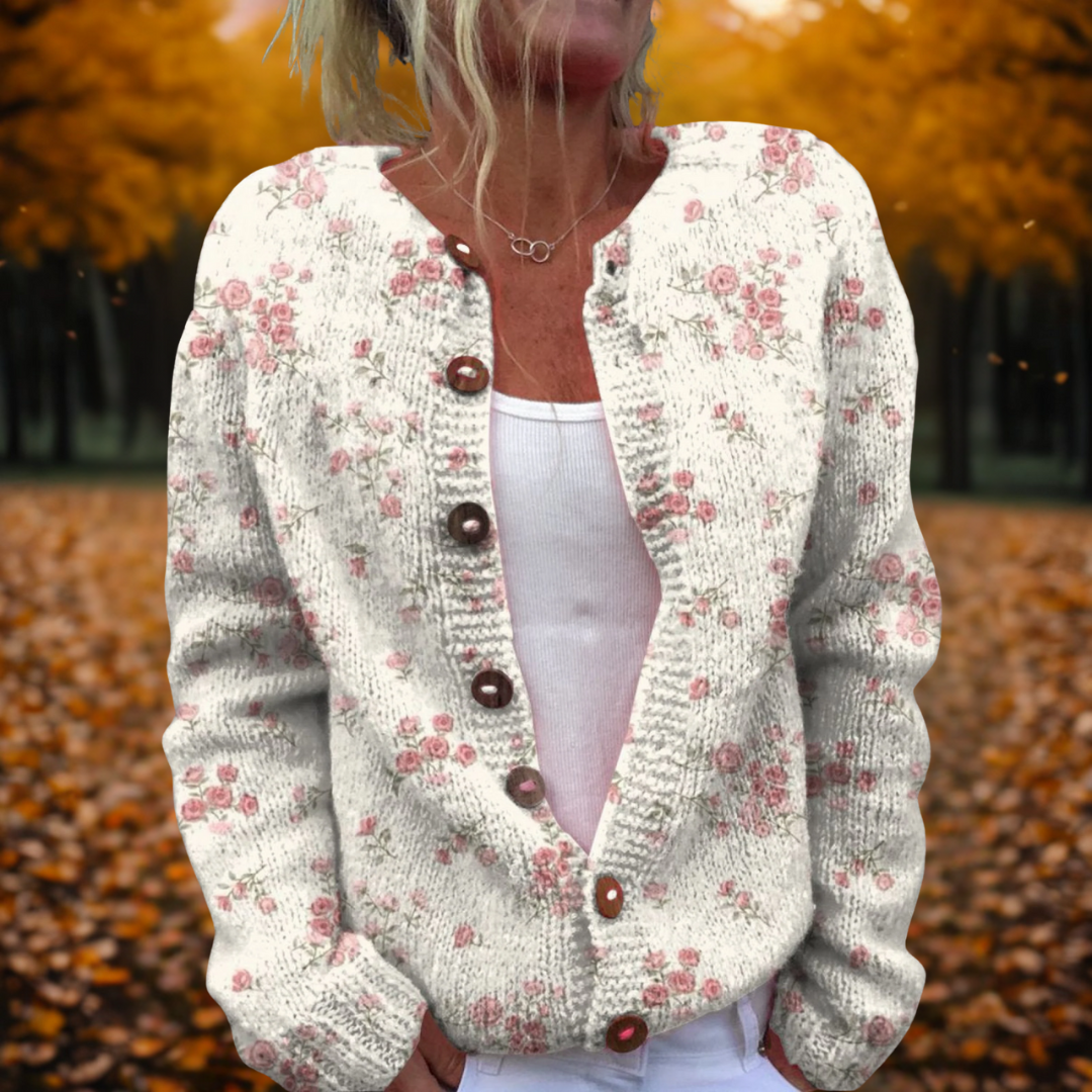 Stella | Cardigan Rose Pâle