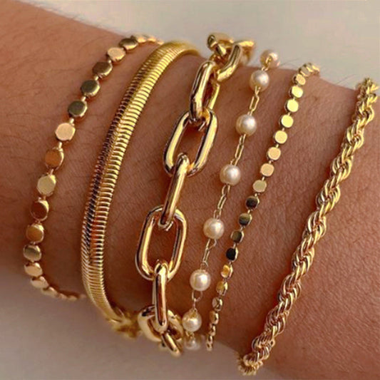 Ensemble De Bracelets Bohèmes Vintage