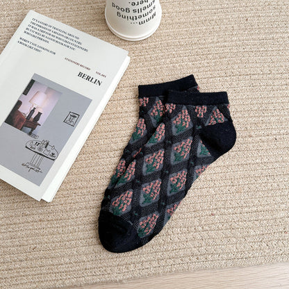 Chaussettes Fleuries Vintage