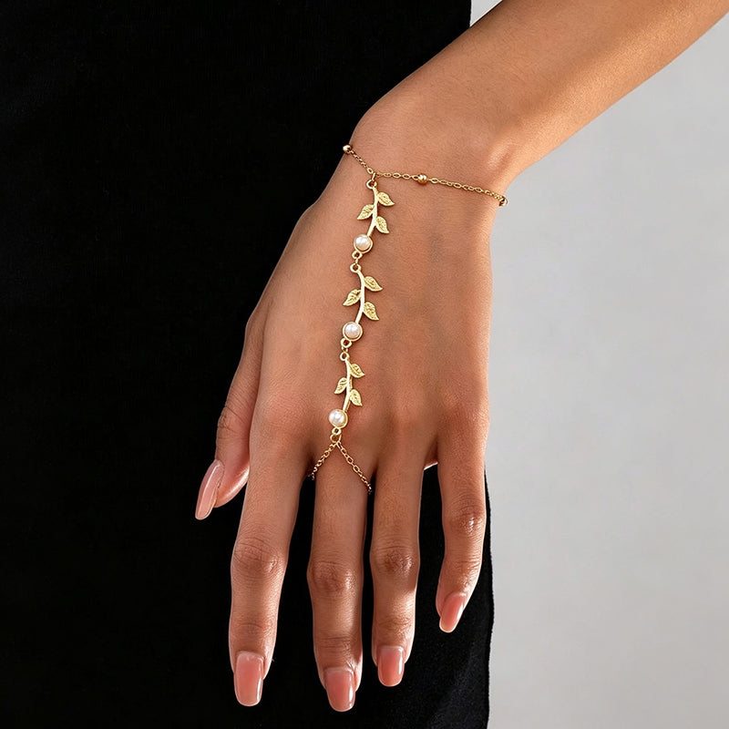 Bracelet Feuille Vintage