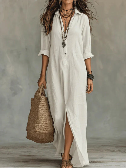 Claire | Robe maxi élégante à la silhouette flatteuse