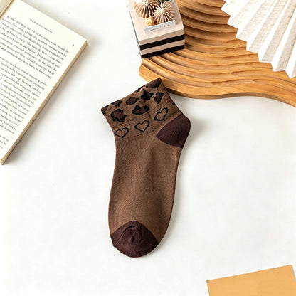 Chaussettes Vintage À Motif Léopard