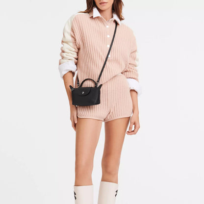 Mini Sac en Cuir - Noir