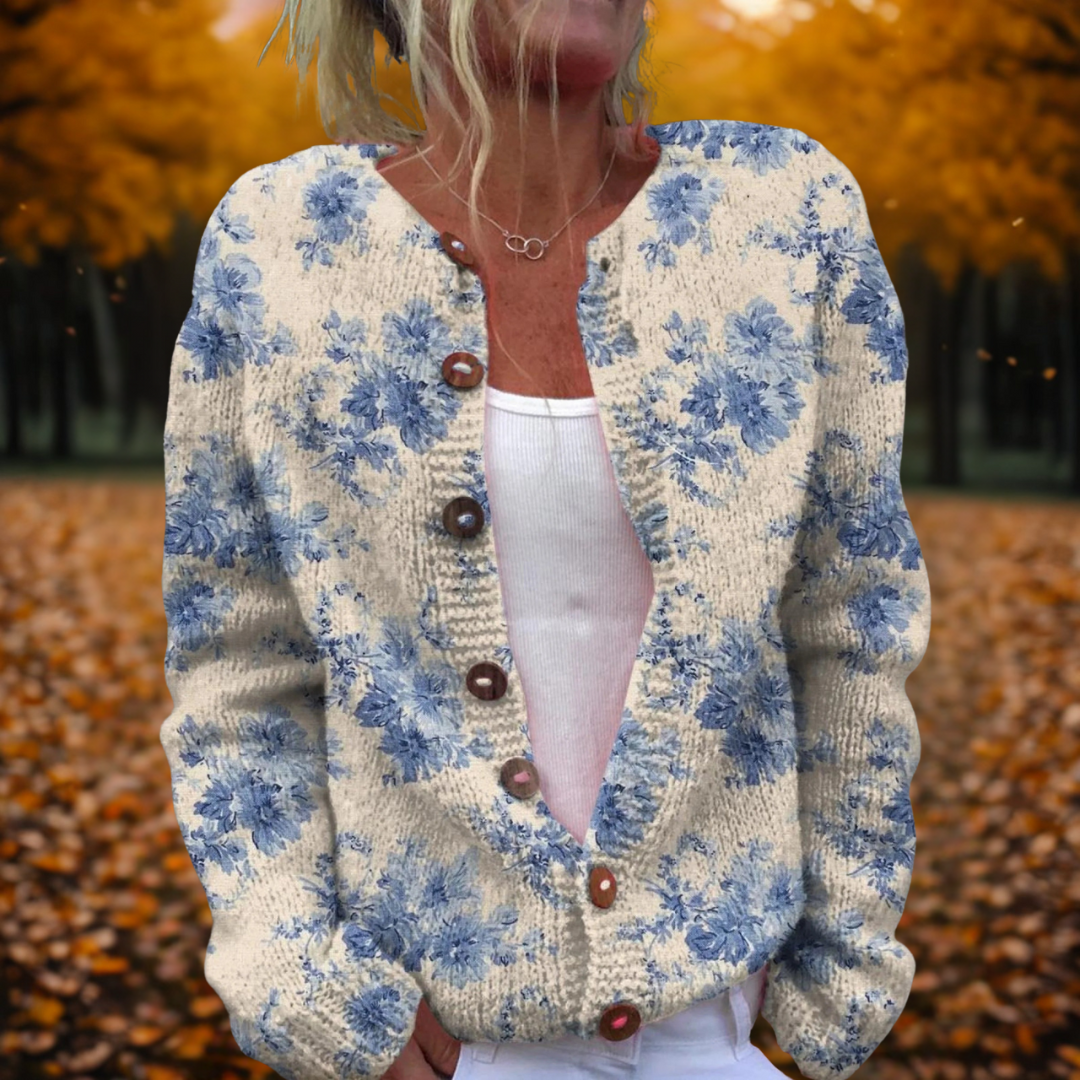 Lianne | Cardigan en Art Floral