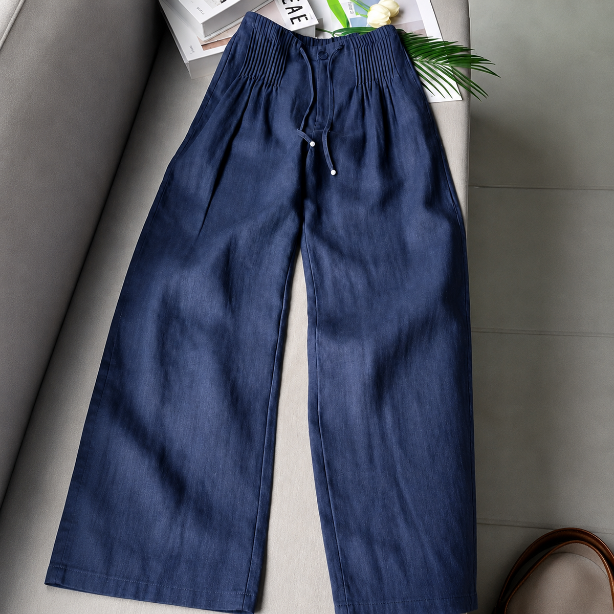 Christine | Pantalon ample en lin