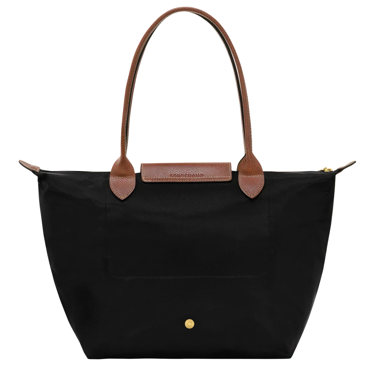 Madeleine | Sac cabas pliable moyen noir cognac