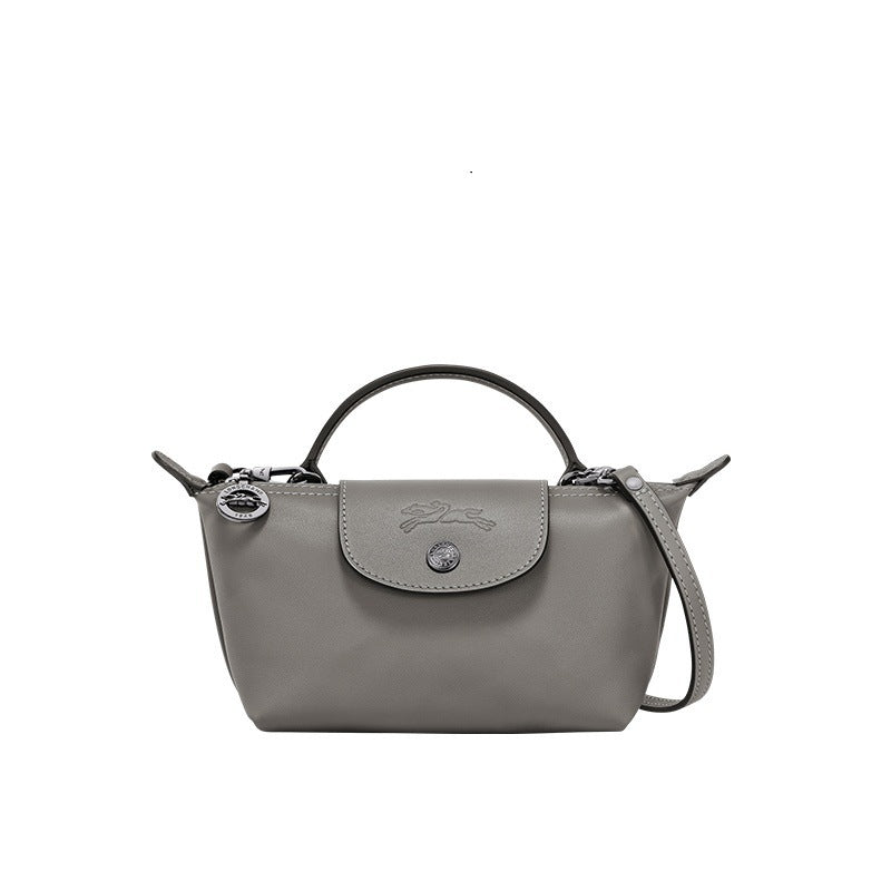 Mini Sac en Cuir - Gris
