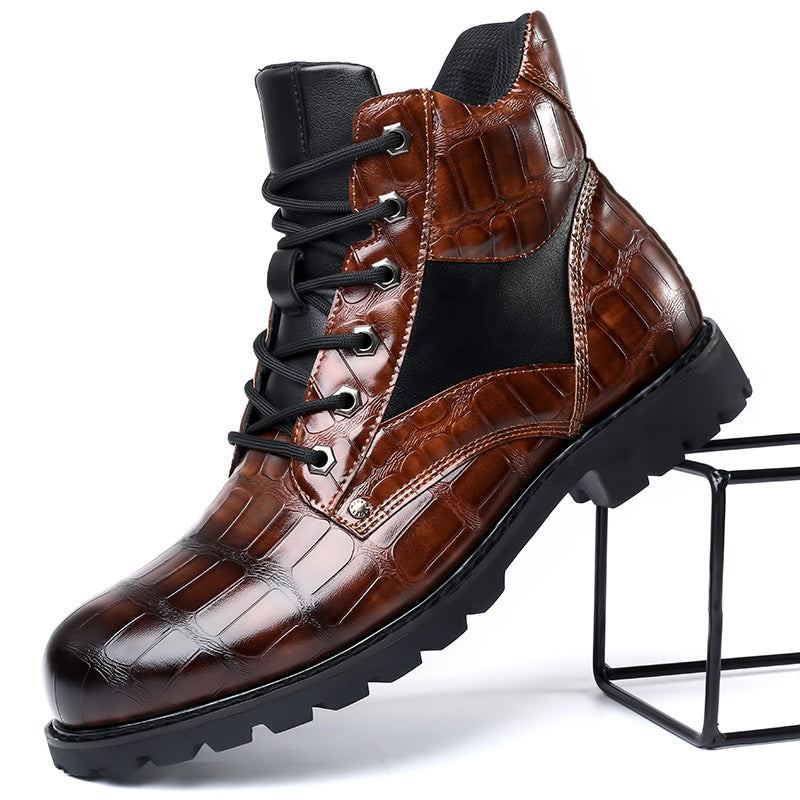 Rendell™ | Bottes en cuir crocodile
