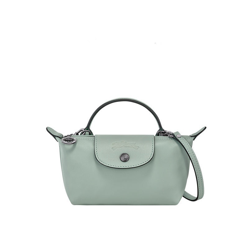 Mini Sac en Cuir - Bleu Clair