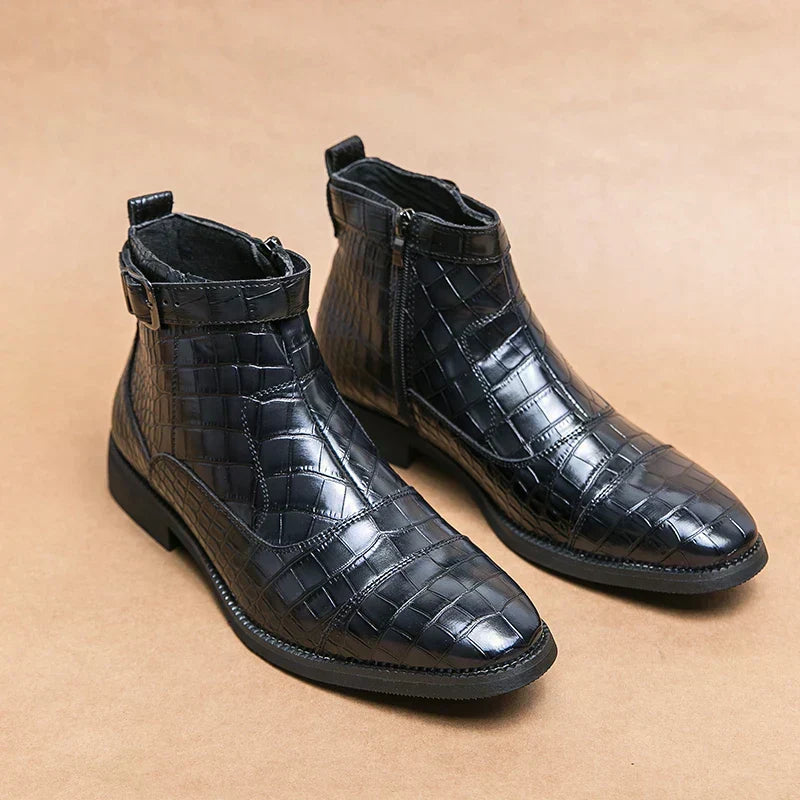 Dylan | Bottines avec Boucle en Cuir Synthétique
