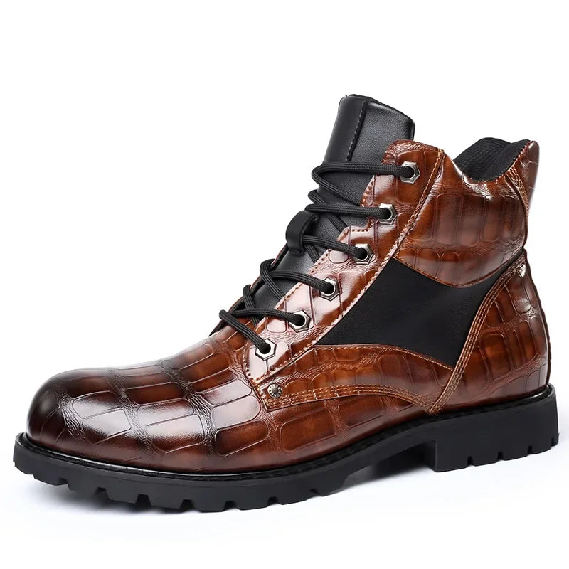 Rendell™ | Bottes en cuir crocodile