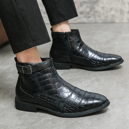 Dylan | Bottines avec Boucle en Cuir Synthétique