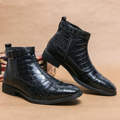Dylan | Bottines avec Boucle en Cuir Synthétique