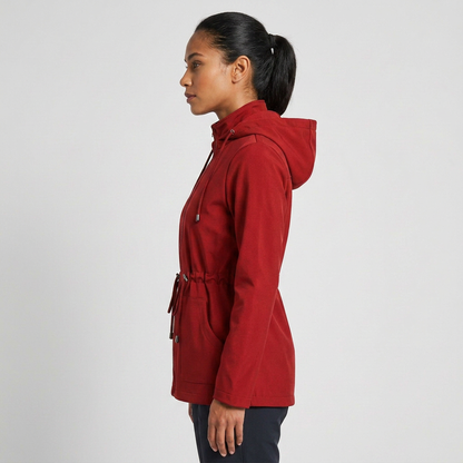 Qing - Veste à Capuche Zippée avec Cordon de Serrage