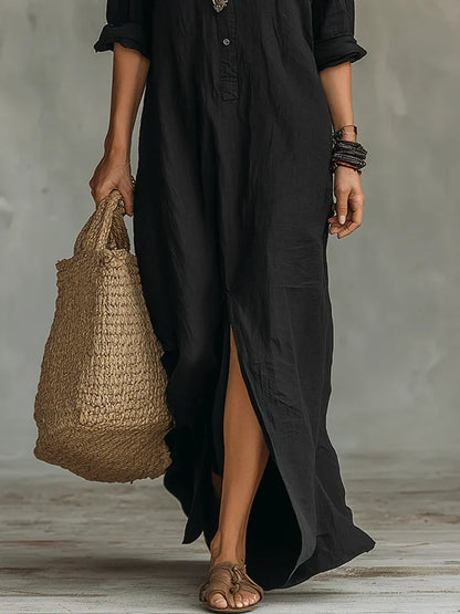 Claire | Robe maxi élégante à la silhouette flatteuse