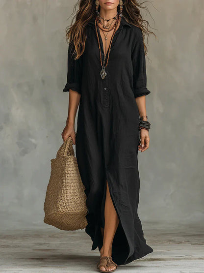 Claire | Robe maxi élégante à la silhouette flatteuse
