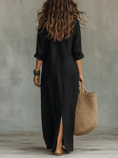 Claire | Robe maxi élégante à la silhouette flatteuse