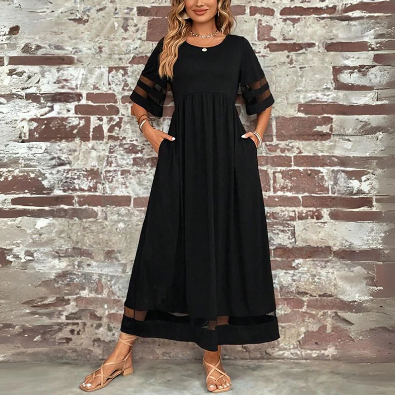 Martine | Robe Midi Flatteuse qui Lisse le Ventre
